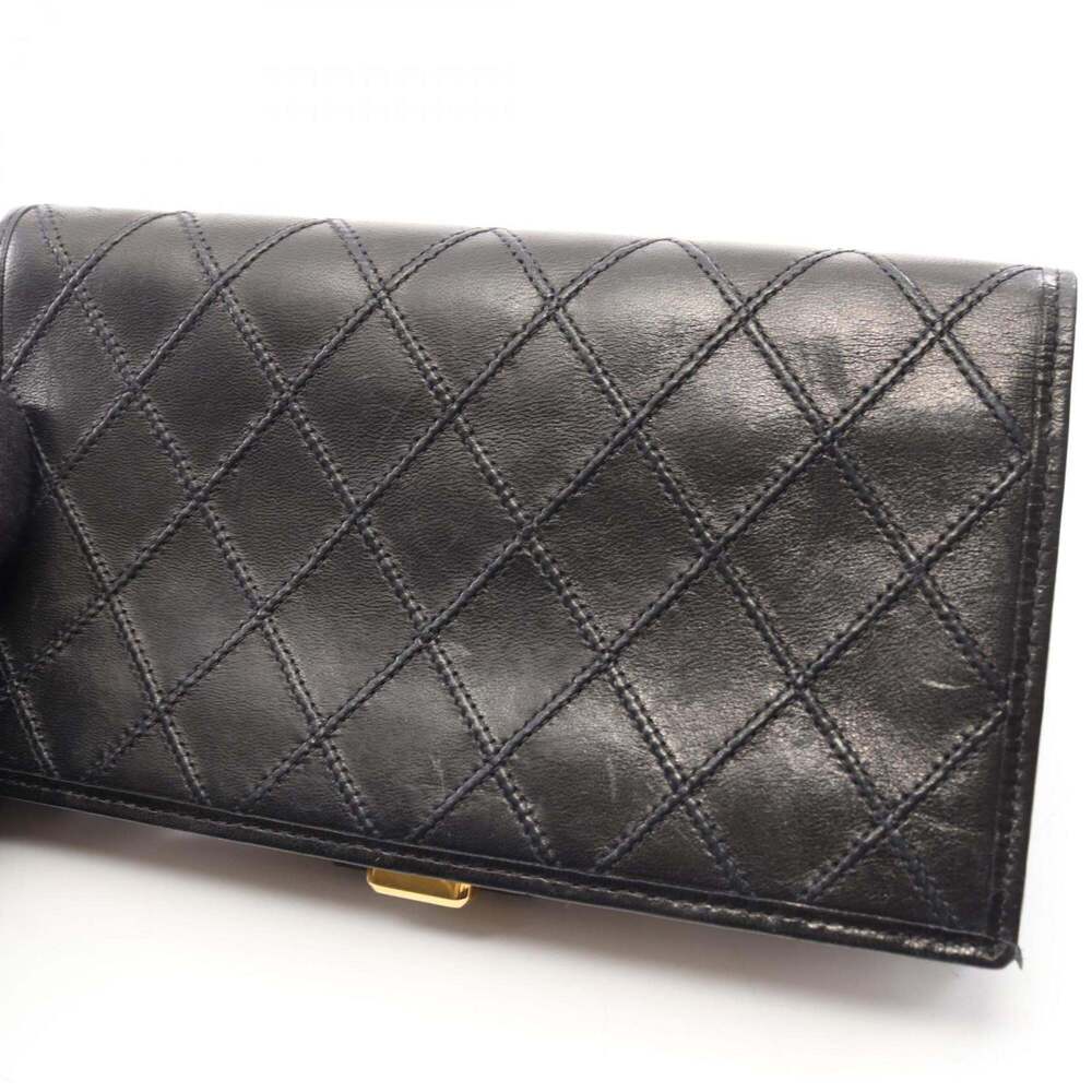 CHANEL Black Lambskin Leather Wallet - Picture 9 of 12